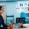 physician meeting with patient discuss medical test results cabinet 482257 118215 1