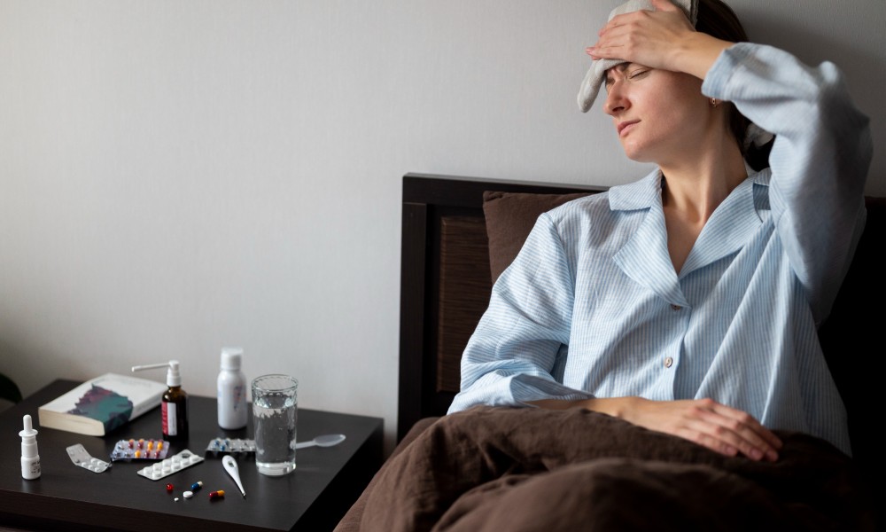 medium shot woman being sick 1