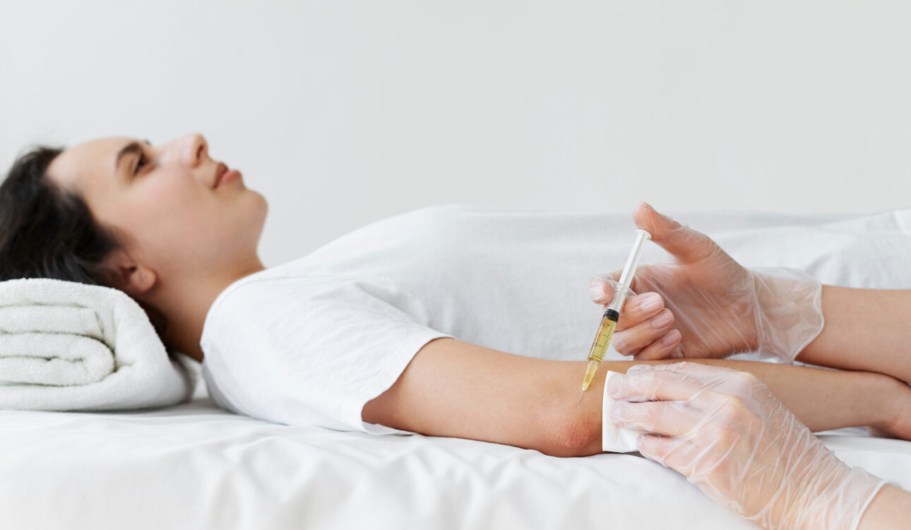 Woman receiving hormone imbalance treatment in Palm Harbor